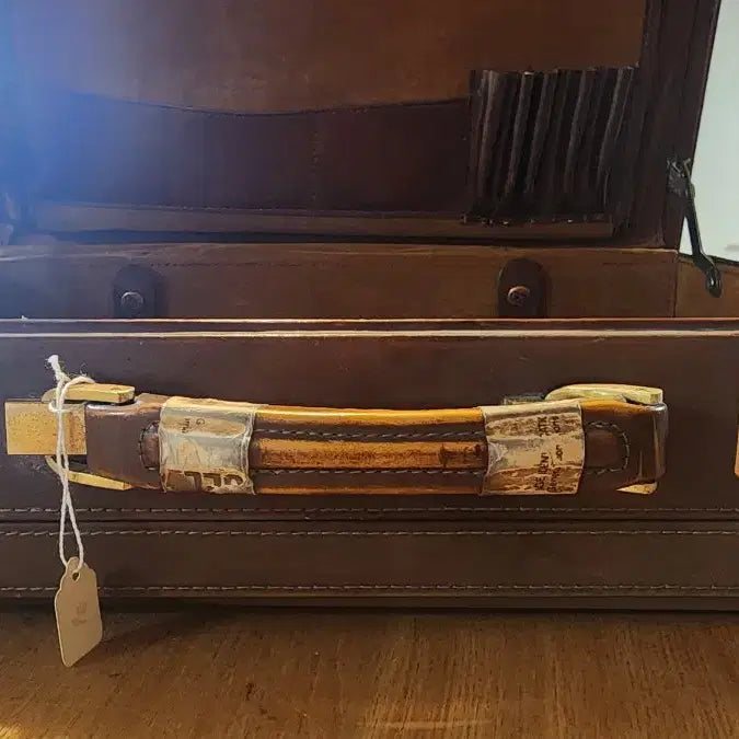 [BUNJANG] Vintage Real Leather Briefcase / 리얼 가죽 빈티지 서류가방