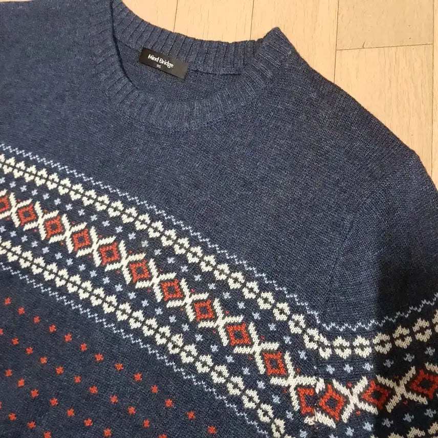 [BUNJANG] Mind Bridge Pattern Knit Sweater / 100-105 / 마인드브리지 패턴 니트 / 2용