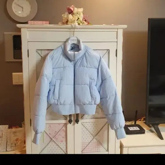 [BUNJANG] H&M Padded Jacket - Pastel Blue / h&m 패딩자켓/55-날씬66