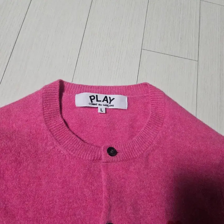 [BUNJANG] Comme des Garçons Women's Pink Cardigan / [L]꼼데가르송 여성 핑크 가디건