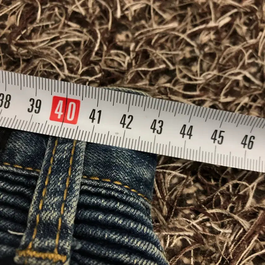 [BUNJANG] Vintage Washed Biker Denim Pants / 32 빈티지 워싱 바이커 데님 팬츠