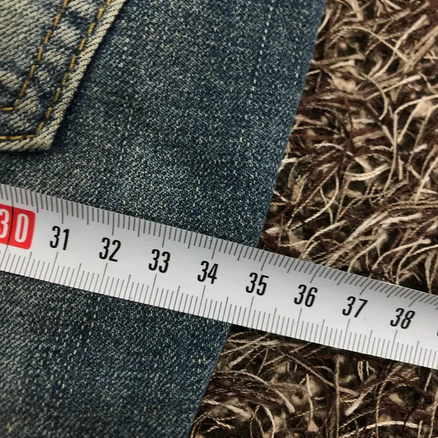 [BUNJANG] Vintage Washed Biker Denim Pants / 32 빈티지 워싱 바이커 데님 팬츠