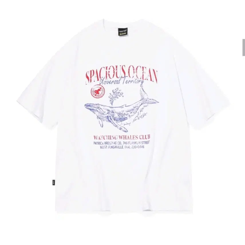 [BUNJANG] 새상품) 꼼파뇨 오션 웨일 반팔티 화이트 M / 새상품) 꼼파뇨 오션 웨일 반팔티 화이트 M