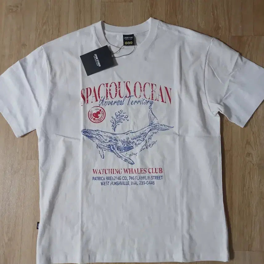 [BUNJANG] 새상품) 꼼파뇨 오션 웨일 반팔티 화이트 M / 새상품) 꼼파뇨 오션 웨일 반팔티 화이트 M