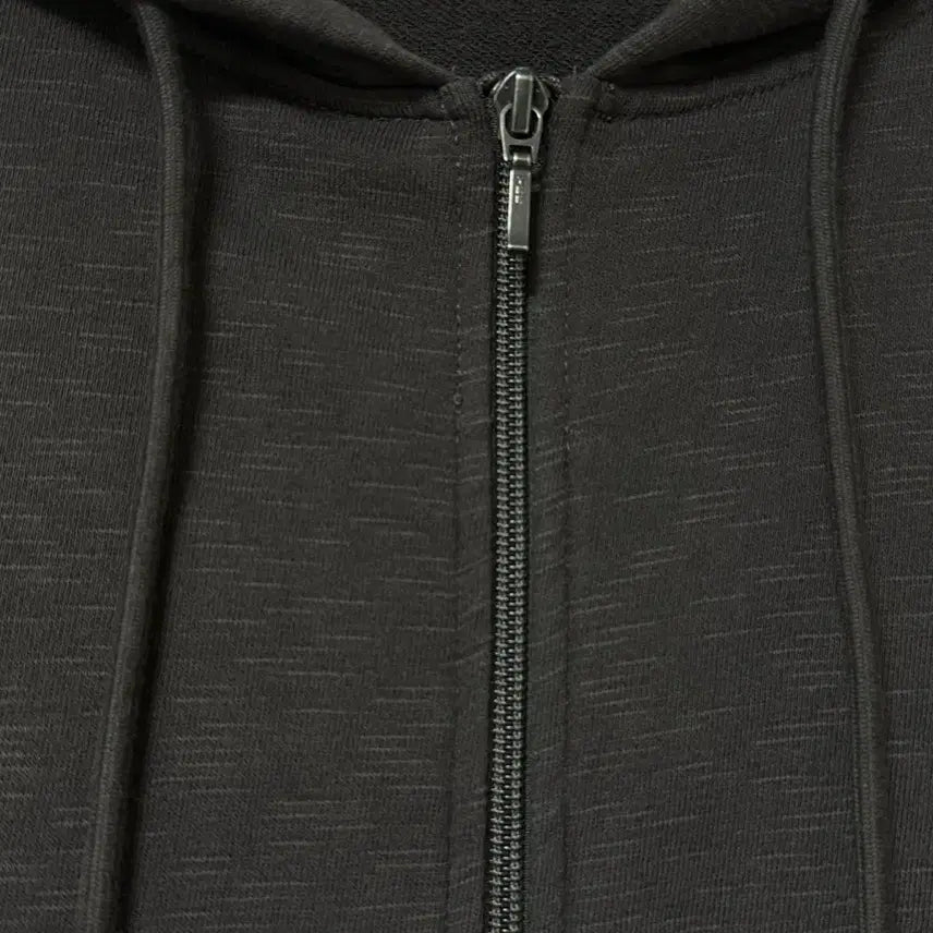 [BUNJANG] Polytelu Human Index Slub Single Zip Hoodie Brown / 2) 폴리테루 휴먼인덱스 휴먼 슬럽 싱글 집 후디 브라운