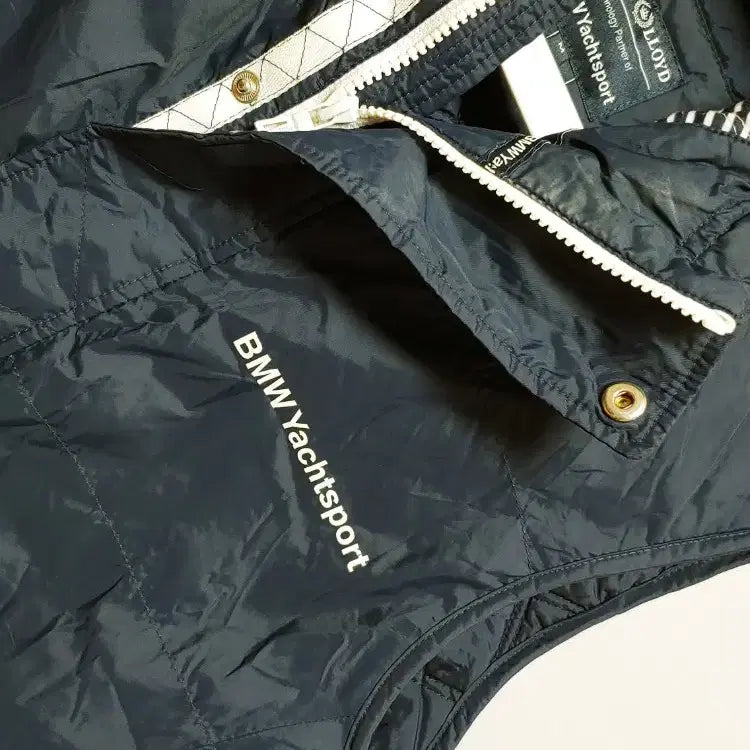 [BUNJANG] BMW Yacht Hooded Padded Vest Navy / [XXL] BMW Yacht 후드 패딩조끼 네이비423