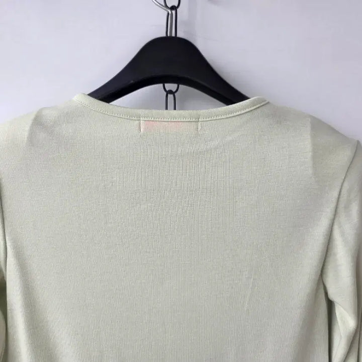 [BUNJANG] Unbranded Crop T-Shirt / 44)연두 영문 크롭티셔츠/새제품