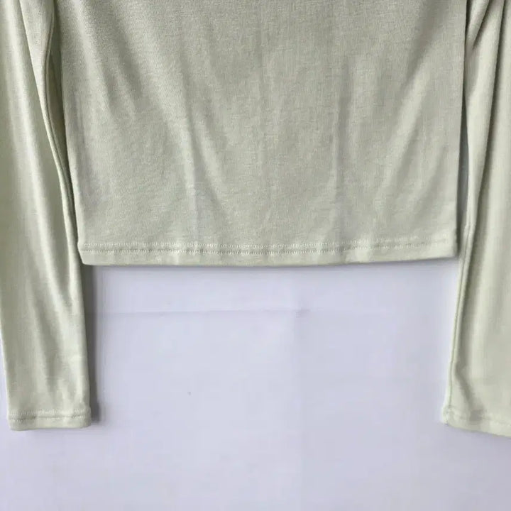 [BUNJANG] Unbranded Crop T-Shirt / 44)연두 영문 크롭티셔츠/새제품