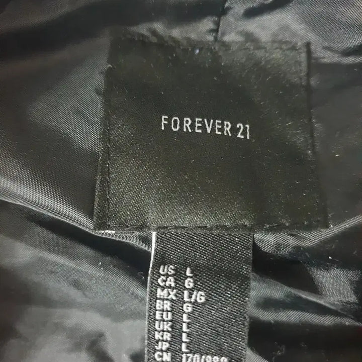 [BUNJANG] Forever 21 Unisex Silver Padded Jacket L / Forever 21 남여공용 실버 패딩 L