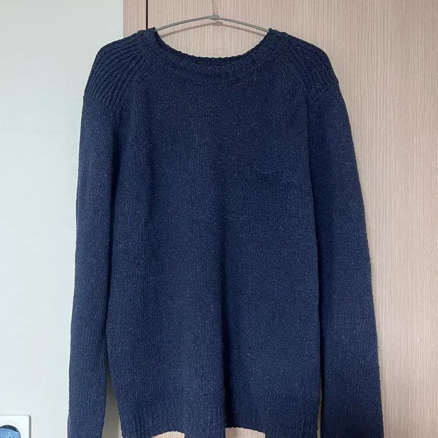 [BUNJANG] Navy Knit Sweater / 네이비 니트 스웨터