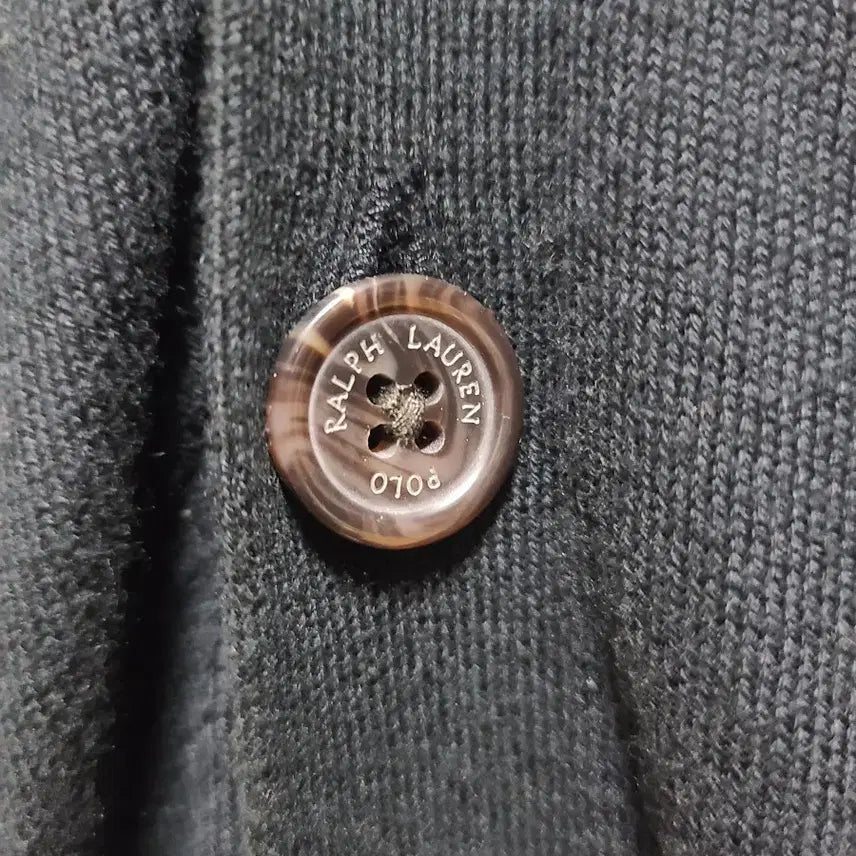 [BUNJANG] Polo Black Cardigan / 폴로 가디건 블랙 L