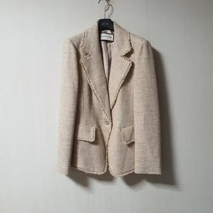 [BUNJANG] MojoSphin Tweed Jacket / 모조에스핀 비즈 버튼 트위드 자켓  55사이즈 정품