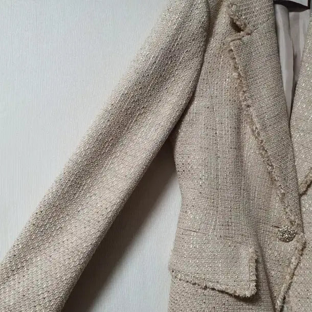 [BUNJANG] MojoSphin Tweed Jacket / 모조에스핀 비즈 버튼 트위드 자켓  55사이즈 정품