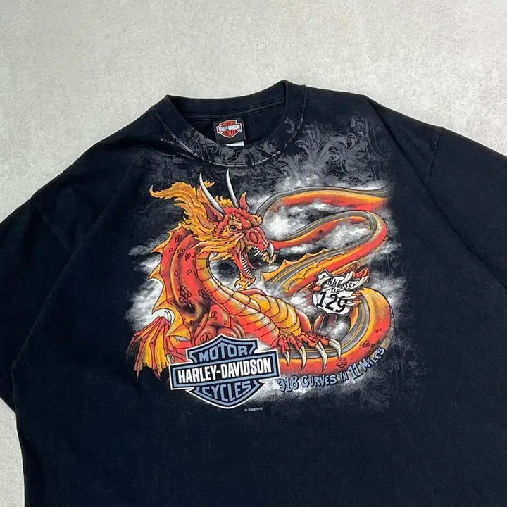 [BUNJANG] Harley-Davidson Printed T-shirt / usa 할리데이비슨 프린팅반팔티 s09934
