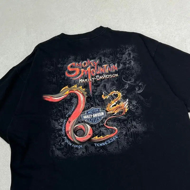 [BUNJANG] Harley-Davidson Printed T-shirt / usa 할리데이비슨 프린팅반팔티 s09934