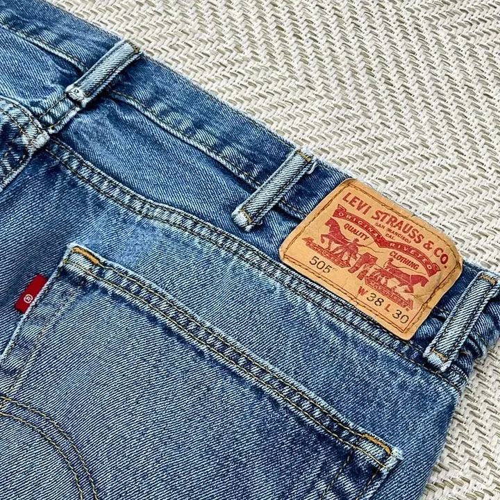 [BUNJANG] Levi's 505 Blank Tab Denim Pants / 리바이스 505 블랭크탭 데님팬츠 r3126