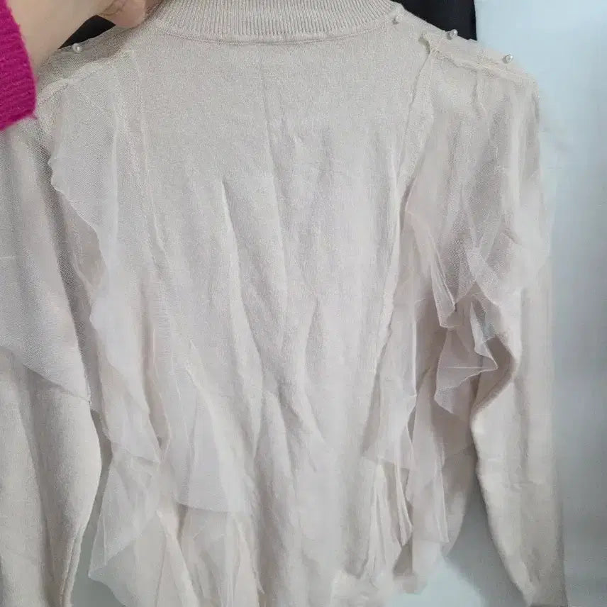 [BUNJANG] Pearl Knit Set / 진주 니트 블랙/베이지 세트