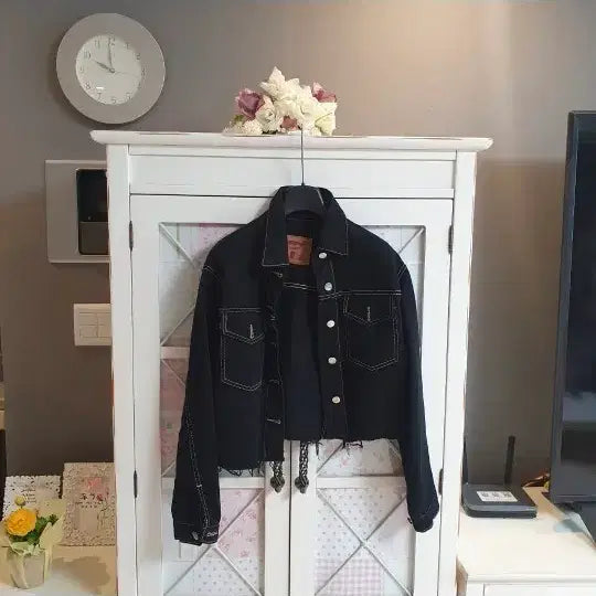 [BUNJANG] Black Denim Jacket (Size 55-66) / 블랙 데님자켓 /55-66