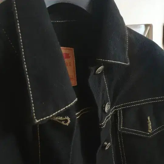 [BUNJANG] Black Denim Jacket (Size 55-66) / 블랙 데님자켓 /55-66