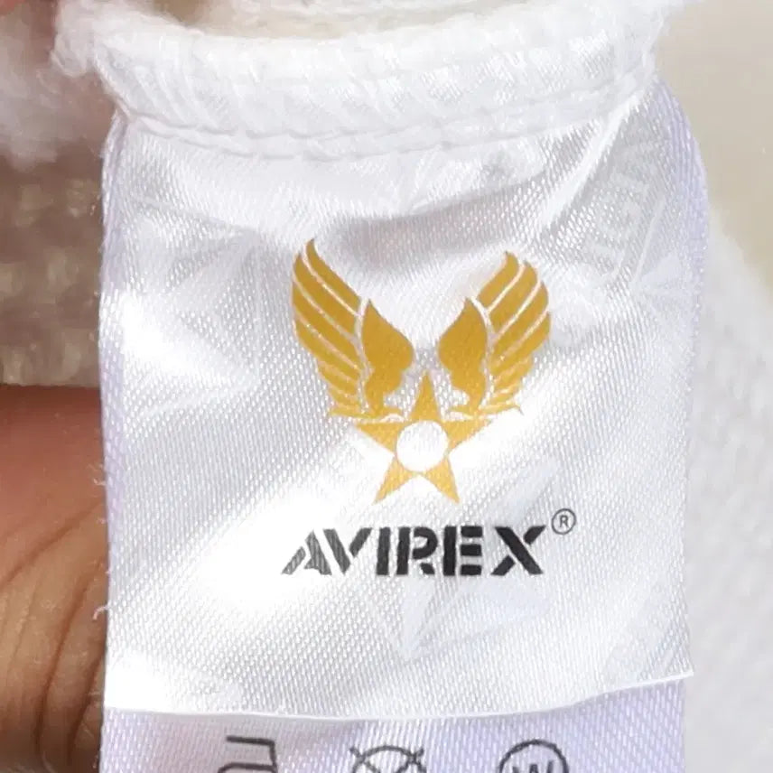 [BUNJANG] Avirex Logo Embroidered Cotton Knit Sweater / 아비렉스 Avirex Logo Embroidered Cotton Knit