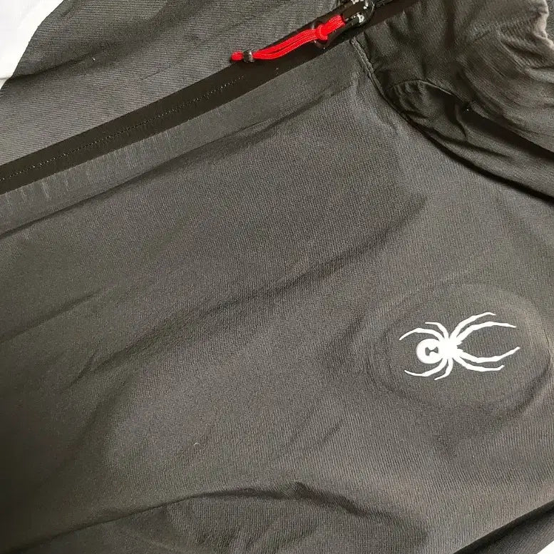 [BUNJANG] Spider Hooded Windbreaker Jacket Black / [XL] 스파이더  후드 바람막이점퍼 블랙233