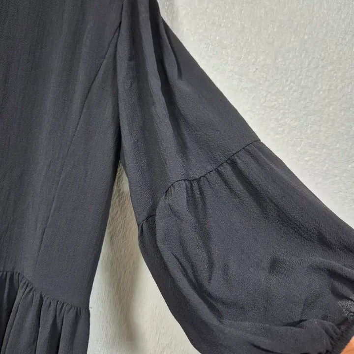 [BUNJANG] Navy Pleated Shirred Midi Dress / 네이비 플리츠 셔링원피스 66