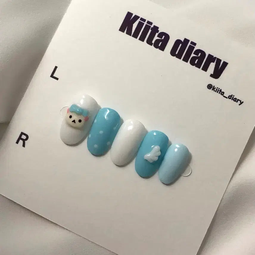 [BUNJANG] Rilakkuma Nail Tip Set / 리락쿠마 네일팁
