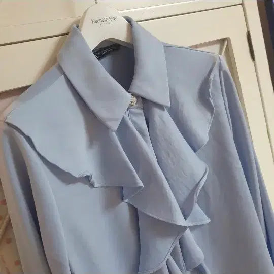 [BUNJANG] ZARA Ruffle Blouse - Size 55 / 자라 러플 블라우스/55