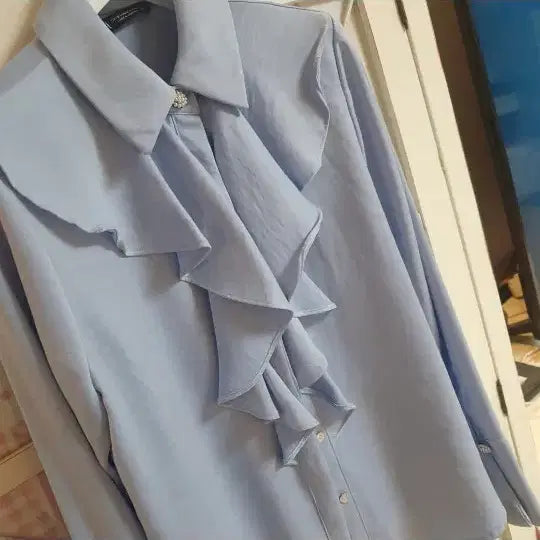 [BUNJANG] ZARA Ruffle Blouse - Size 55 / 자라 러플 블라우스/55