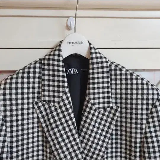 [BUNJANG] ZARA Gingham Check Spring Jacket / 자라 킹엄 봄자켓/55-정66