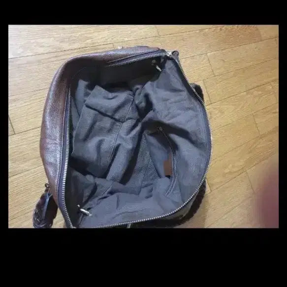 [BUNJANG] Brown Leather Shoulder Bag Tote / 브라운 천연가죽 숄더백 토트백