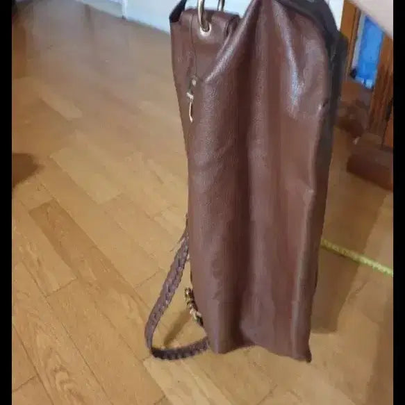 [BUNJANG] Brown Leather Shoulder Bag Tote / 브라운 천연가죽 숄더백 토트백