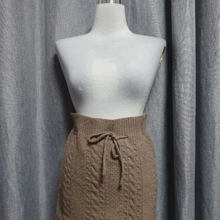 [BUNJANG] Cable Knit Mini Skirt / 케이블 니트 미니스커트