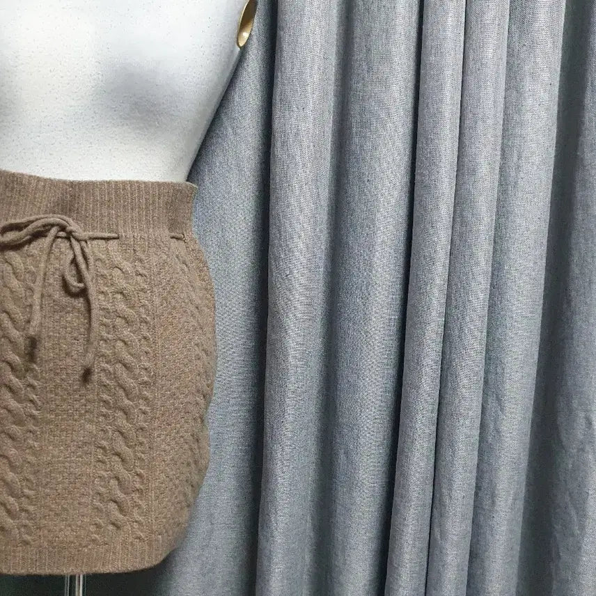 [BUNJANG] Cable Knit Mini Skirt / 케이블 니트 미니스커트