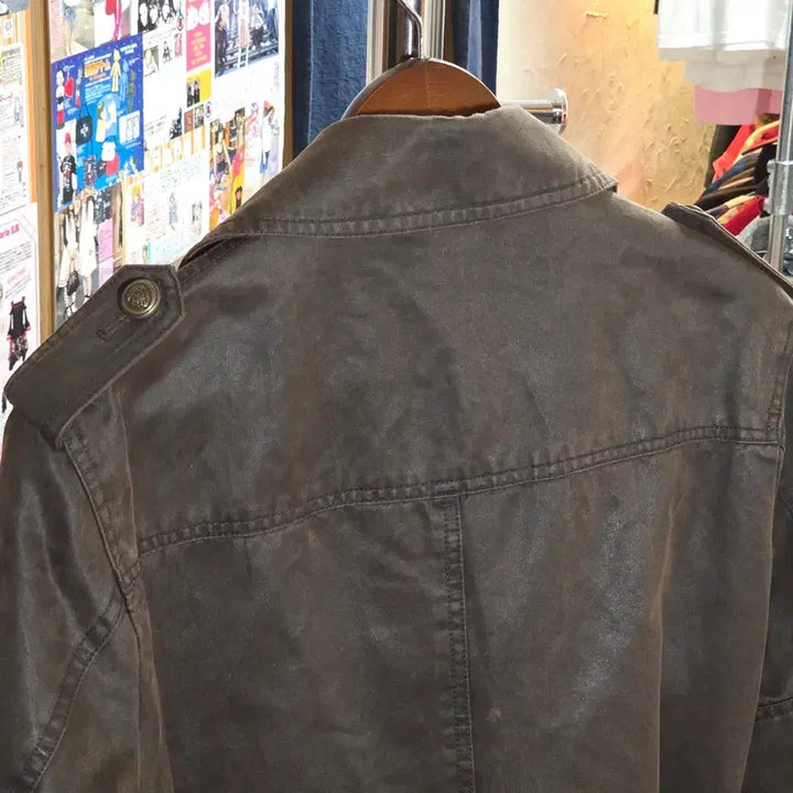 [BUNJANG] JPN Brown Belted Double Button Coat / JPN 브라운 벨티드 더블 버튼 코트