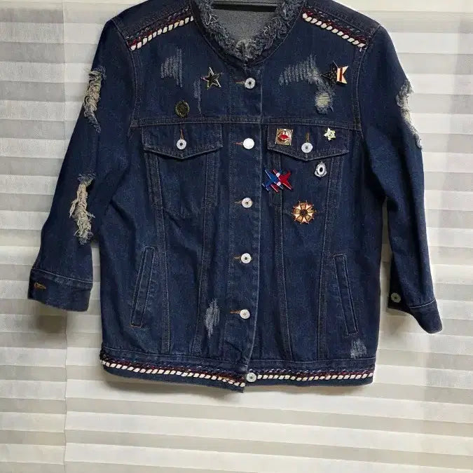 [BUNJANG] Vintage Denim Jacket / 데님 청자켓 데미지 빈티지 스타일
