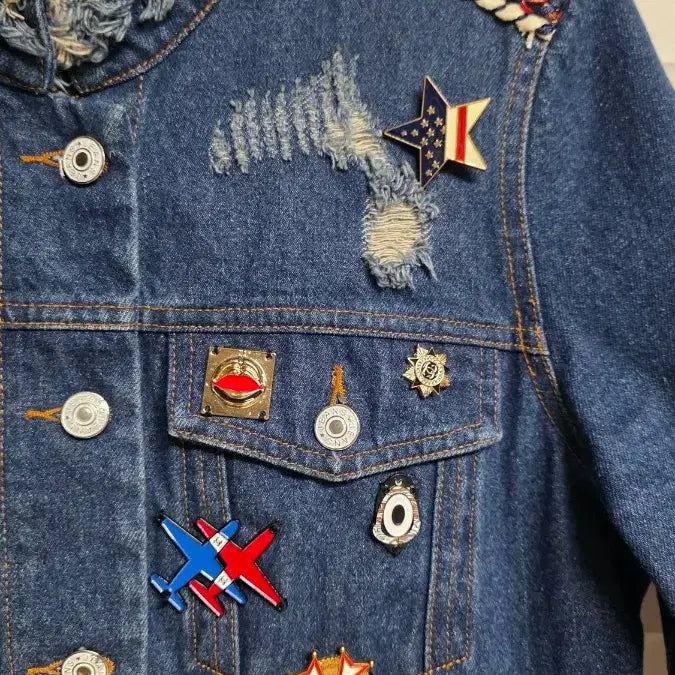 [BUNJANG] Vintage Denim Jacket / 데님 청자켓 데미지 빈티지 스타일