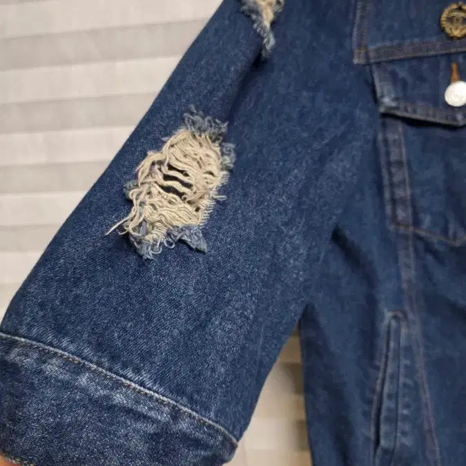 [BUNJANG] Vintage Denim Jacket / 데님 청자켓 데미지 빈티지 스타일