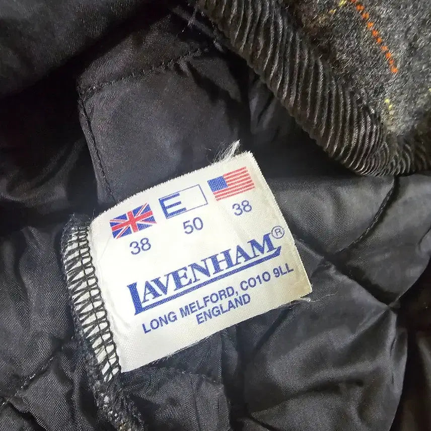 [BUNJANG] Lavenham Wool Quilted Check Jacket / [38] 라벤헴 라벤햄  Lavenham 울 퀼팅 체크 자켓