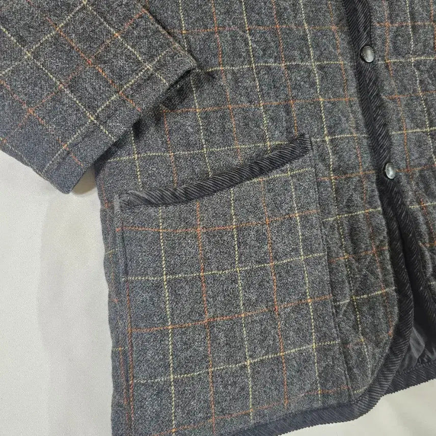 [BUNJANG] Lavenham Wool Quilted Check Jacket / [38] 라벤헴 라벤햄  Lavenham 울 퀼팅 체크 자켓