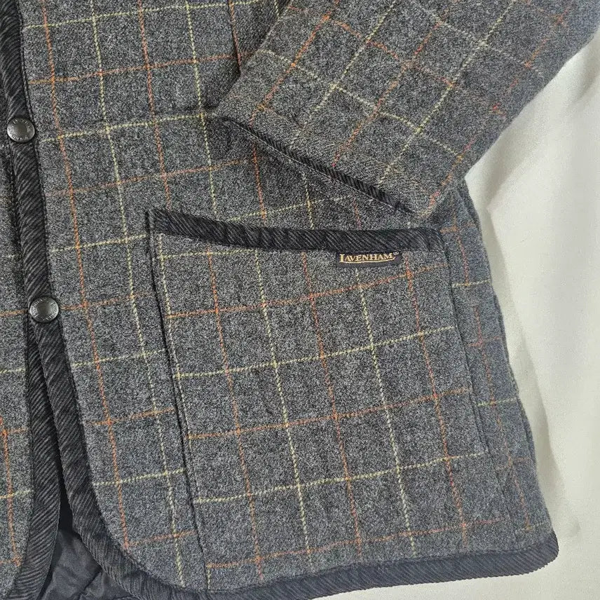 [BUNJANG] Lavenham Wool Quilted Check Jacket / [38] 라벤헴 라벤햄  Lavenham 울 퀼팅 체크 자켓