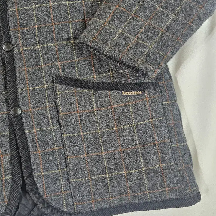 [BUNJANG] Lavenham Wool Quilted Check Jacket / [38] 라벤헴 라벤햄  Lavenham 울 퀼팅 체크 자켓