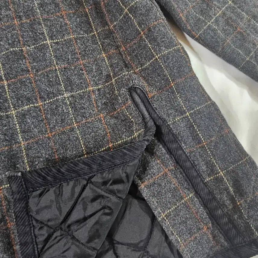 [BUNJANG] Lavenham Wool Quilted Check Jacket / [38] 라벤헴 라벤햄  Lavenham 울 퀼팅 체크 자켓