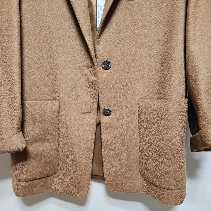 [BUNJANG] Cashmere Wool Blend Camel Brown Jacket (Size 55) / 여성코트 캐시미어 울 블렌드 카멜브라운 자켓(새상품/55)