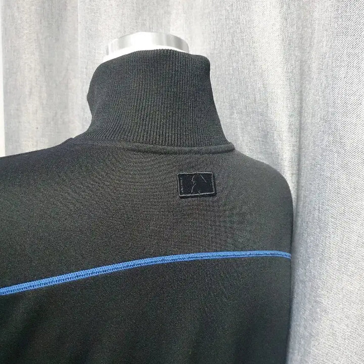 [BUNJANG] MLB Black Jersey Zip-up / MLB 블랙 저지집업