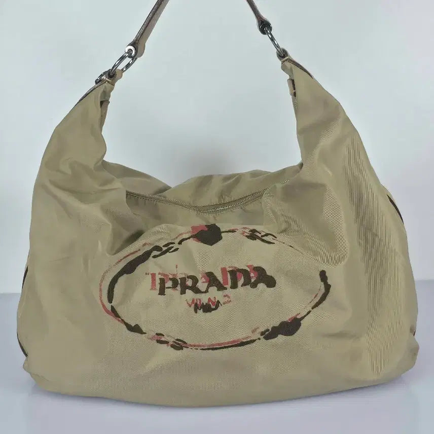 [BUNJANG] Prada Tessuto Nylon Stencil Hobo Bag / 프라다 테수토 나일론 스탠실 호보백