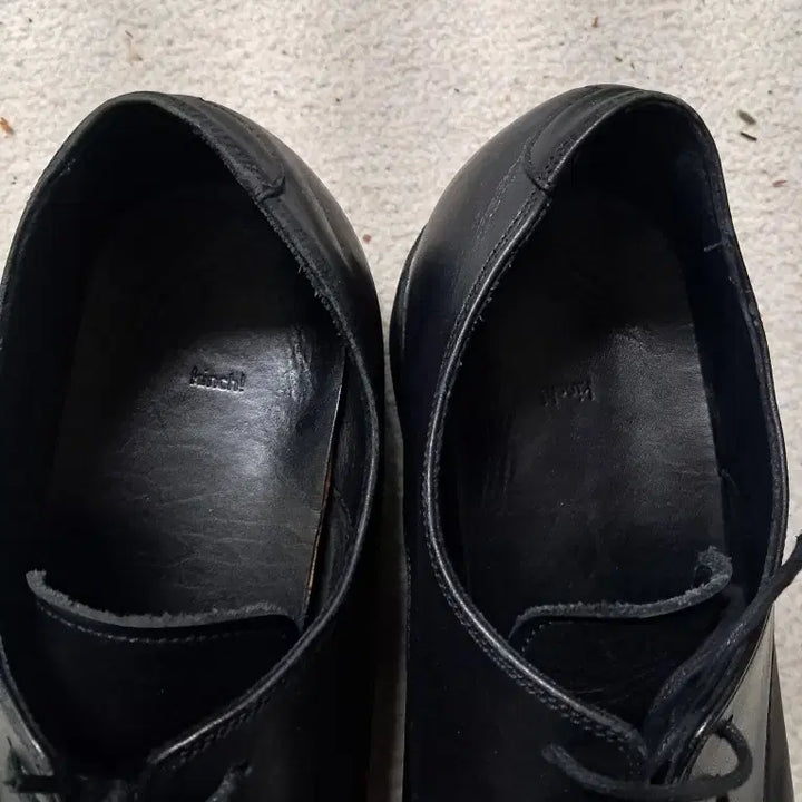 [BUNJANG] Kinchi 808 Leather Derby Shoes / 킨치 블랙 가죽 더비 슈즈 808
