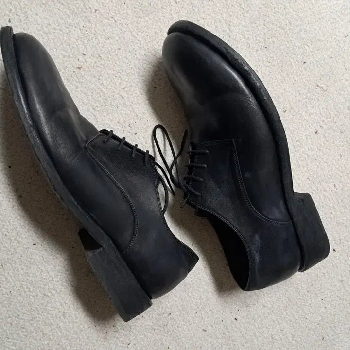 [BUNJANG] Kinchi 808 Leather Derby Shoes / 킨치 블랙 가죽 더비 슈즈 808