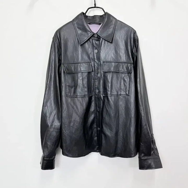 [BUNJANG] Renny Le Bon Faux Leather Shirt / 레니본 페이크 레더 셔츠 22년
