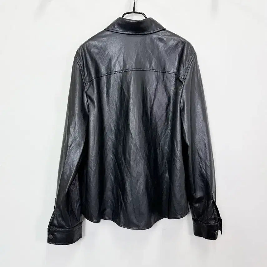 [BUNJANG] Renny Le Bon Faux Leather Shirt / 레니본 페이크 레더 셔츠 22년